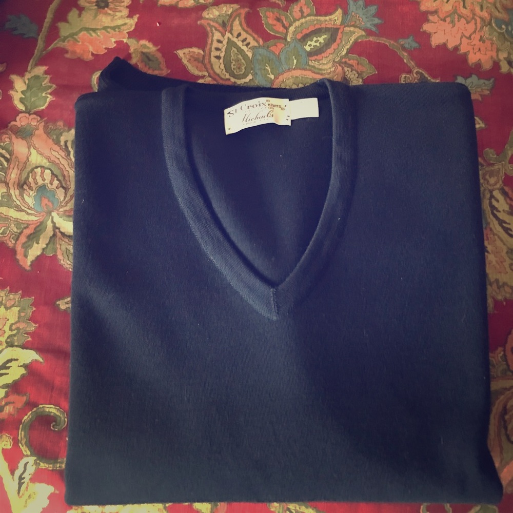 St. Croix V Neck Men’s Sweater